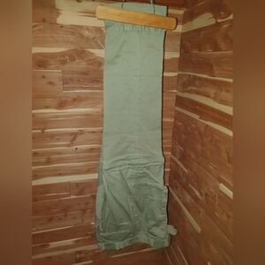 Vintage 80s Women's Khaki Safari Pants with Zip Off Legs